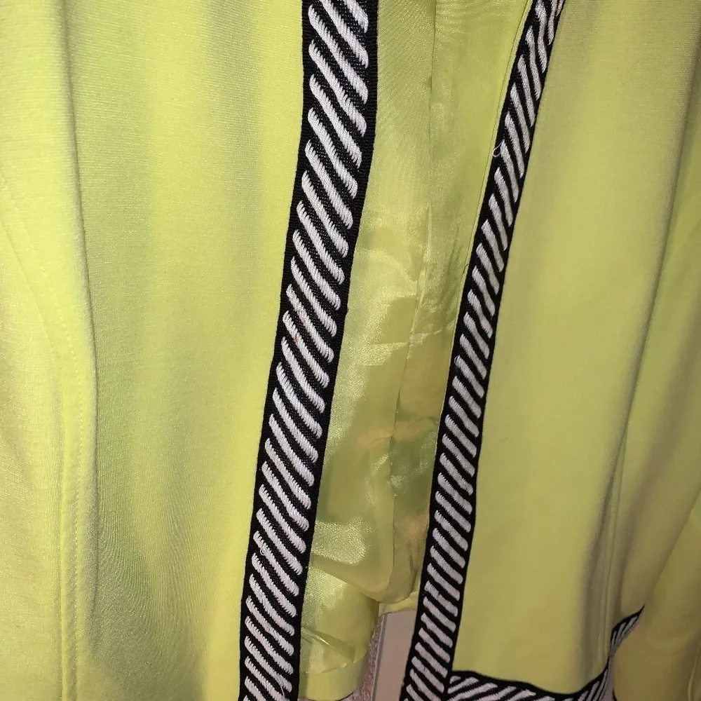 Kate & Rosy Neon Yellow/Green Blazer - Picture 3 of 8